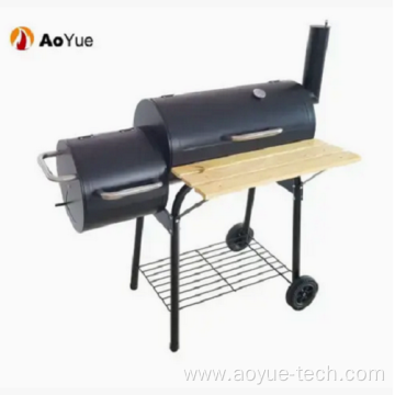 Large Outdoor Portable Trolley Barrel Charcoal BBQ Grill